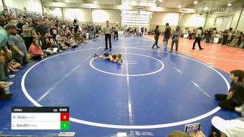 43 lbs Round Of 32 - Roman Hicks, R.A.W. vs Luke Sandlin, Vian Wrestling Club