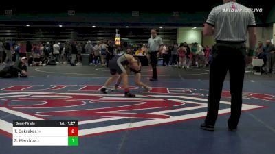 106 lbs Semifinal - Tyler Dekraker, VA vs Seth Mendoza, IL