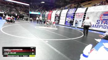 100 Class 1 lbs Cons. Round 1 - Chloe Zeller, Stover vs Isabella Hofmeister, Plattsburg