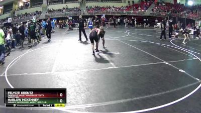 101 lbs Cons. Round 1 - Harlow McKenney, Midwest Destroyers Wrestling Club vs Felyciti Krentz, Sandhills Valley Mavericks Youth Wrestling