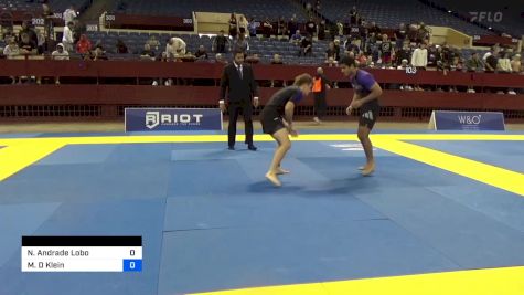 Nicolas Andrade Lobo vs Mason D Klein 2024 Pan IBJJF Jiu-Jitsu No-Gi Championship