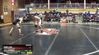 165 lbs Semifinal - Kyle Robbins, Clackamas Community College vs Gabe Lake, North Idaho College