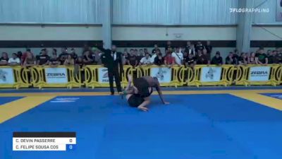 CHRISTOPHER DEVIN PASSERRE vs CÁSSIO FELIPE SOUSA COSTA 2021 Pan IBJJF Jiu-Jitsu No-Gi Championship