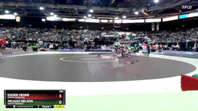 150 lbs Champ. Round 2 - Kaiser Henne, Nampa Christian vs Micaiah Nelson, South Fremont