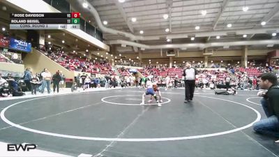 46 lbs Cons. Round 2 - Roland Beisel, Team Tulsa vs Rose Davidson, SlyFox