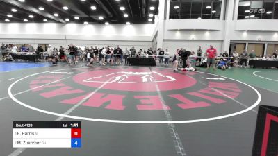 74 lbs 1/2 Final - Elliott Harris, Alabama vs Michael Zuercher, Ohio