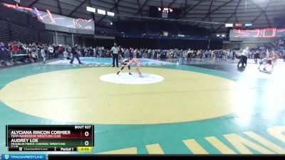 74 lbs Champ. Round 1 - Audrey Loe, Franklin Pierce Cardinal Wrestling Club vs Alyciana Rincon Cormier, Team Aggression Wrestling Club