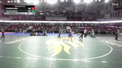 138 lbs Semifinal - Blake Nevils, Meridian vs Cooper Wing, Timberline