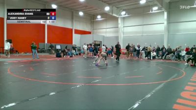 103 lbs Semifinal - Zoey Haney, Indiana Tech vs Alexandria Evans, Rio Grande