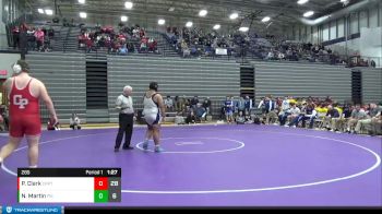 285 lbs Semis & 1st Wrestleback (8 Team) - Paul Clark, Crown Point vs Nolan Martin, Perry Meridian