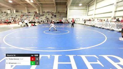 70 lbs Round Of 16 - Caleb Tsikerdanos, Team Maryland vs Colton Wiseman, Midwest Monsters