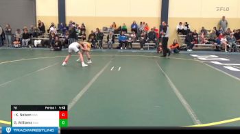 70 lbs Cons. Semi - Kole Nelson, Summit Wrestling Academy vs Garrett Williams, Summit Wrestling Academy