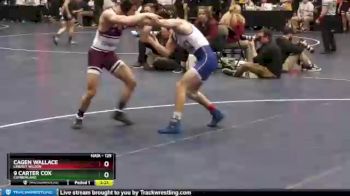 125 lbs Champ. Round 2 - 9 Carter Cox, Cumberland vs Cagen Wallace, Lindsey Wilson
