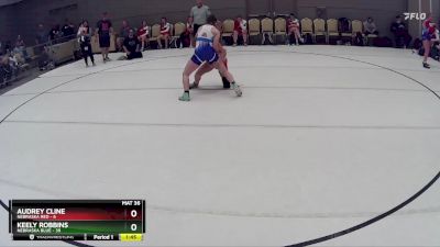 143 lbs Round 4 (8 Team) - Keely Robbins, Nebraska Blue vs Audrey Cline, Nebraska Red