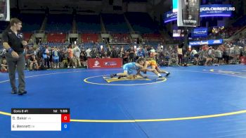 138 lbs Cons 8 #1 - Domonic Baker, Virginia vs Evan Bennett, Ohio