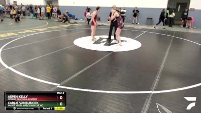 144 lbs Rr1 - Aspen Kelly, Pioneer Grappling Academy vs Carlie VanBuskirk, Valdez Youth Wrestling Club Inc.