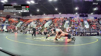 138 lbs Quarterfinals (8 Team) - Calvin Martz, Davison HS vs Liam Fitzpatrick, Rockford HS