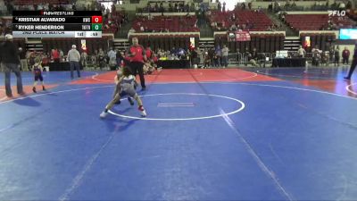 57 lbs 2nd Place Match - Kristian Alvarado, Kalispell Wrestling Club vs Ryker Henderson, Top Of The Rock