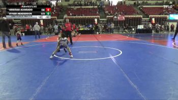 57 lbs 2nd Place Match - Kristian Alvarado, Kalispell Wrestling Club vs Ryker Henderson, Top Of The Rock