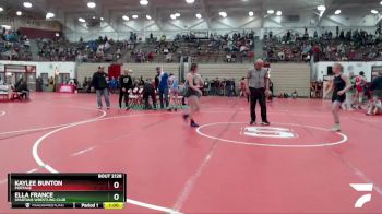 109 lbs Semifinal - Ella France, Spartans Wrestling Club vs Kaylee Bunton, Portage