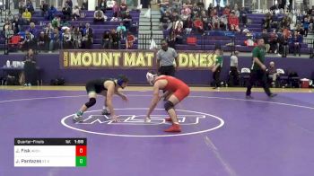 138 lbs Quarterfinal - Joe Fisk, Archbishop Spal vs John Pantazes, St Georges
