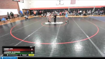 120 lbs Cons. Round 4 - Andrew Alvarado, Woodstock (MARIAN) vs Aiden Lira, HUNTLEY