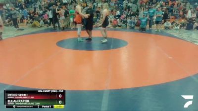 195 lbs Semifinal - Ryder Smith, Rabbit Turner Wrestling vs Elijah Rapier, Dendy Trained Wrestling Club