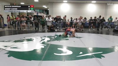 120 lbs Consi Of 32 #2 - Nicolas Enzminger, ND vs Jeremy Carver, IN
