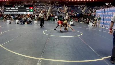 3A 165 lbs Cons. Semi - Jordyn Toliver, Currituck County High School vs Troy Shannon, Terry Sanford