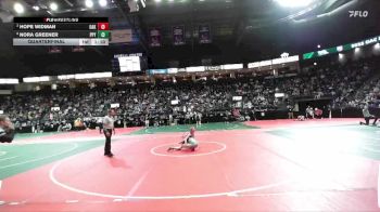 90 lbs Quarterfinal - Hope Widman, OAK3 vs Nora Greener, PPY2