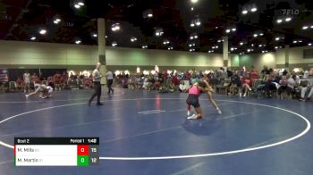 110 lbs Round 1 (16 Team) - Makenzie Martin, Nebraska Hula Girls vs Mariah Mills, Charlie`s Angels-FL Pnk