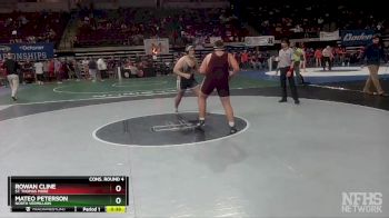 D 2 285 lbs Cons. Round 4 - Mateo Peterson, North Vermillion vs Rowan Cline, St. Thomas More