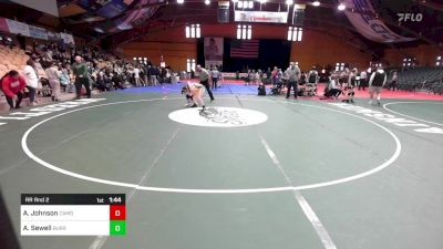 120PURPLE lbs Rr Rnd 2 - Anzleigh Johnson, Camden vs Alyson Sewell, Burr & Burton