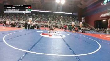 100 lbs Champ. Round 1 - Michelle Henman, Kelly Walsh vs Caydee Eden, Powell