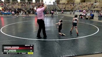 55 lbs Cons. Round 1 - Riley Vanover, Jr Cyclones Wrestling vs Chezden Johnson, Tullahoma Takedown Club