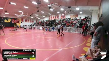 116 lbs Champ. Round 2 - Jannelle Avila, Mission Viejo vs Yesenia Perez, Valencia Placentia