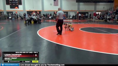 PW-2 lbs Cons. Semi - Logan Thompson, Spartan Wrestling Club vs Brody Frost, Team Bosco