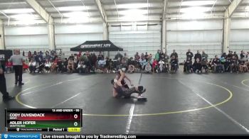 95 lbs Round 1 - Cody Duvendack, NBWC vs Adler Hofer, Unattached