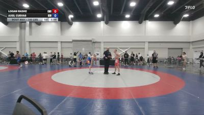 100 lbs Champ. Round 1 - Logan Raske, Cleveland Wrestling Club vs Axel Cuevas, Betterman Elite Wrestling