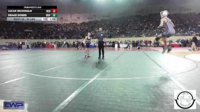 94 lbs Round Of 32 - Lucas McDonald, Deer Creek Wrestling vs Drake Dobbs, Southmoore SaberCats Wrestling