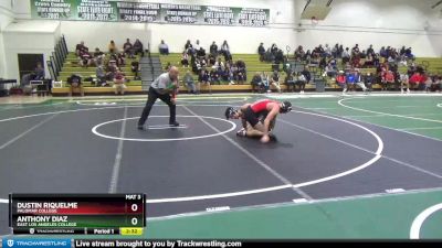 141 lbs Champ. Round 1 - Dustin Riquelme, Palomar College vs Anthony Diaz, East Los Angeles College