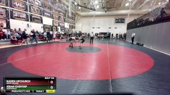 108-117 lbs Round 3 - Kaden Upchurch, Rock Canyon vs Kiran Kashyap, Northfield