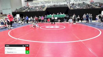 57 lbs Semifinal - Asher Watson, Backyard Brawlers Wrestling Club vs Talmadge Dawkins, Roundtree Wrestling Academy