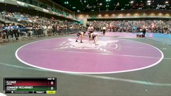 106 lbs Champ. Round 2 - Cj Saiz, Aztec vs Connor McCarney, Casa Roble