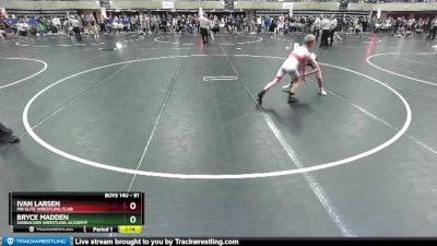 91 lbs Quarterfinal - Ivan Larsen, MN Elite Wrestling Club vs Bryce Madden, Sarbacker Wrestling Academy