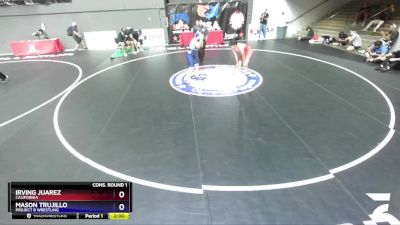 136 lbs Cons. Round 1 - Irving Juarez, California vs Mason Trujillo, Project 8 Wrestling