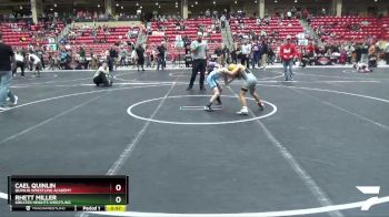 64 lbs Cons. Round 4 - Cael Quinlin, Quinlin Wrestling Academy vs Rhett Miller, Greater Heights Wrestling