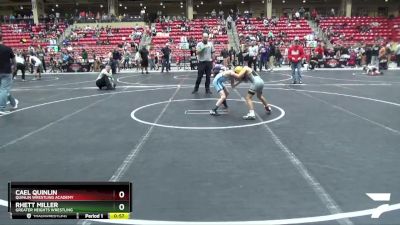 64 lbs Cons. Round 4 - Cael Quinlin, Quinlin Wrestling Academy vs Rhett Miller, Greater Heights Wrestling