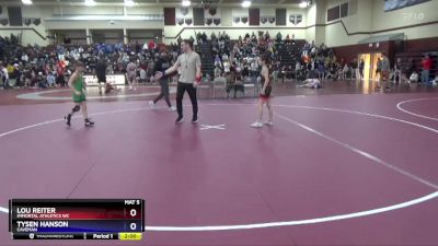 12U-1 lbs Round 3 - Lou Reiter, Immortal Athletics WC vs Tysen Hanson, Caveman