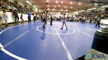 64 lbs Quarterfinal - Tyler Cole DuPree, Collinsville Cardinal Youth Wrestling vs Tyson Chuculate, Coweta Tiger Wrestling